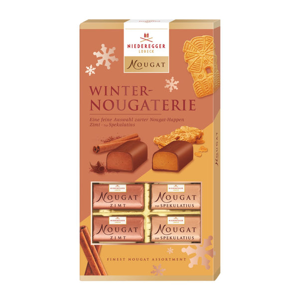 Niederegger Winter-Nougaterie Nougat-Mischung in Geschenkbox, 200 g