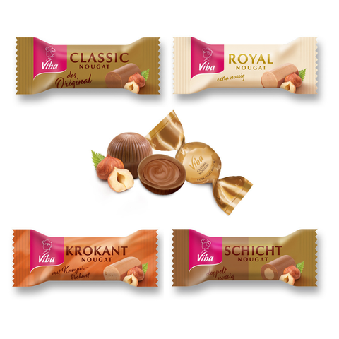 Viba | Nougat Adventskalender Weihnachtsmarkt, 245 g B-Ware