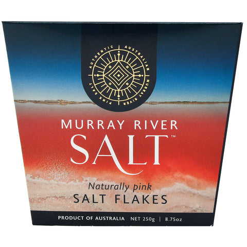 Murray River Salt Salzflocken-Packung, natürlich rosa, 250 g