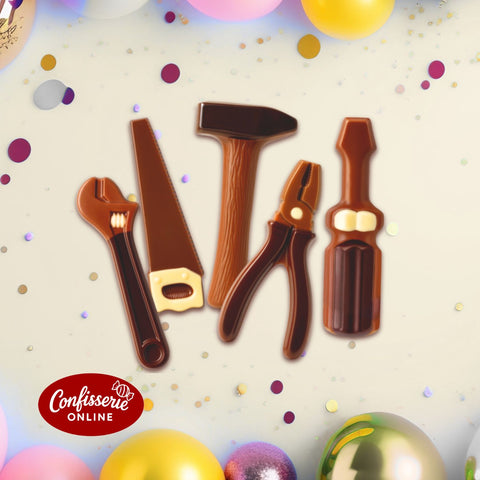 Heilemann Schokoladen Figuren Geschenkpackung Werkzeuge, 100 g