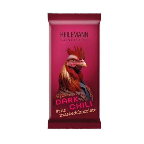 Heilemann Masked Chocolates leckere Dark Chili Edelbitter-Schokolade, 37 g