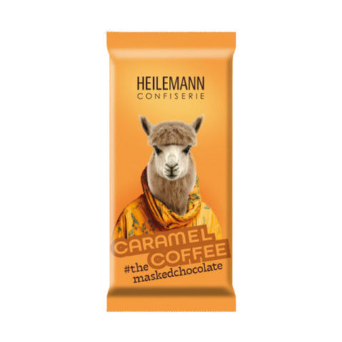 Heilemann Masked Chocolates leckere Caramel Coffee Edelvollmilch-Schokolade, 37 g