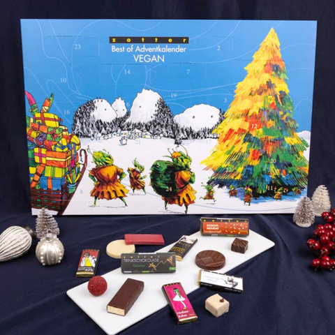 Zotter Best of Adventkalender VEGAN und alkoholfrei B Ware