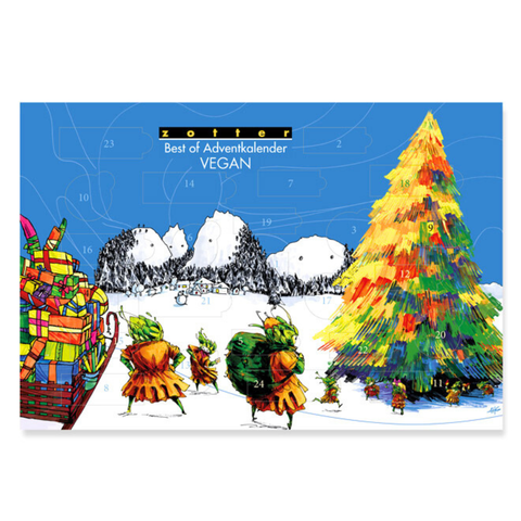 Zotter Best of Adventkalender VEGAN und alkoholfrei B Ware