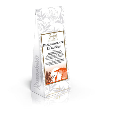 Ronnefeldt Rooibos Amaretto-Kräutertee im 100-g Beutel mit Kaktusfeigenaroma
