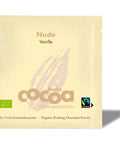 Becks Cocoa BIO Trinkschokolade Portionsbeutel „Nude“ (Vanille), cremefarbenes Beutelchen