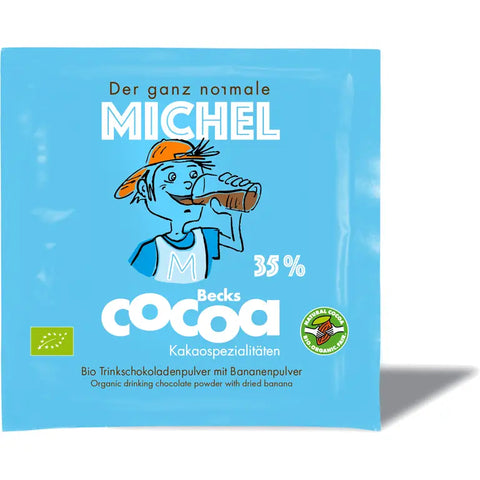 Trinkschokoladen-Portionsbeutel Becks Cocoa Michel mit Bananenpulver (35%)