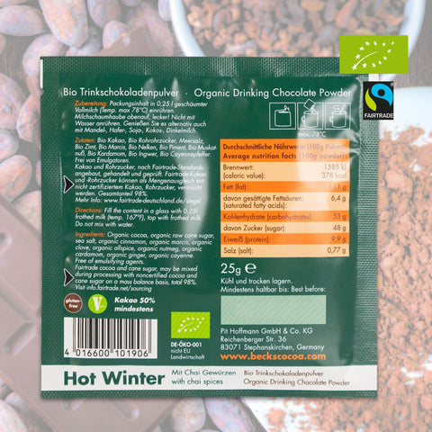 Becks Cocoa  Kakaospezialitäten Hot Winter Probiertüte, 25 g