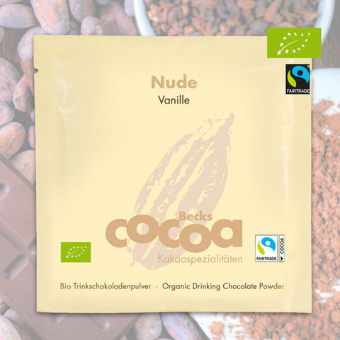 Becks Cocoa Kakaospezialitäten "Nude" Vanille Probiertüte, 25 g