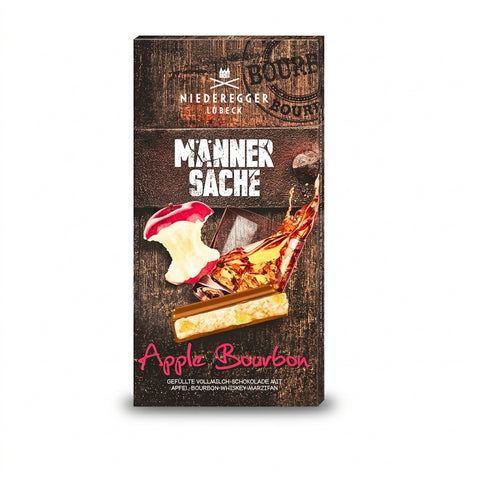 Niederegger Marzipan-Tafel „Männersache“ mit Apfel-Bourbon im Karton