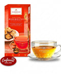 Niederegger Rooibos-Tee mit Marzipan, Packung und Tasse