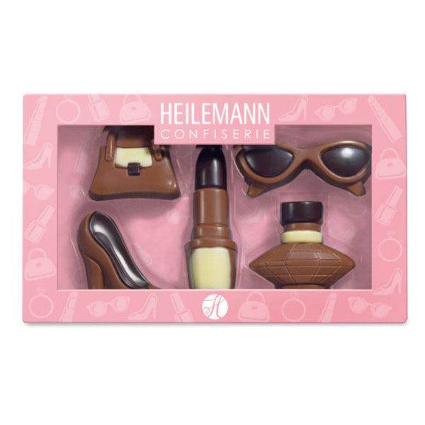 HEILEMANN Geschenkpackung für Mädchen: rosa Box mit Konfiserie-Pralinen, 100 g
