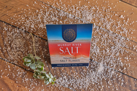 Salzflocken-Packung mit Murray River Salt, natürlich rosa, 250 g