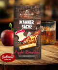 Marzipan-Tafel „Männersache“ Apple Bourbon in brauner Kartonverpackung