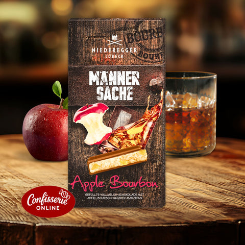 Niederegger Männersache Marzipan Tafel "Apple Bourbon", 110 g